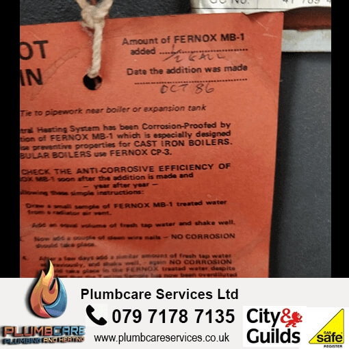old boiler service bedfords plumber